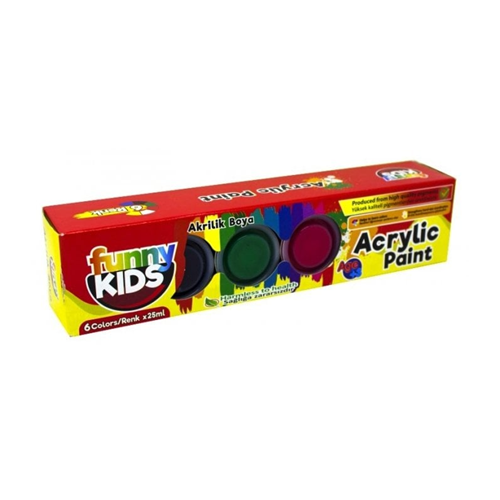 Funny Kıds Akrilik 6x25 Sıralı Set 1500