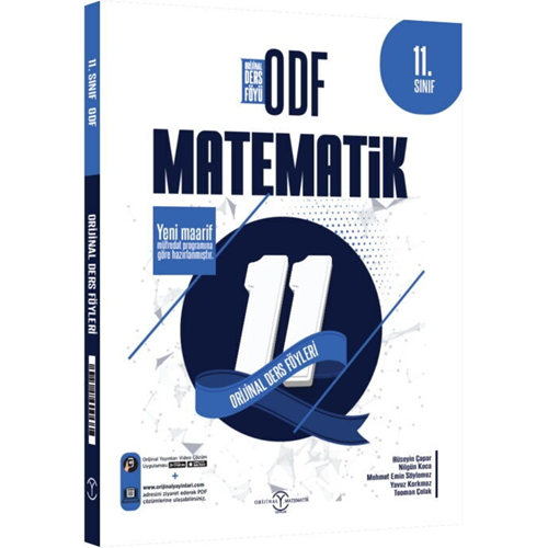 Orijinal Yayınları 11. Sınıf Matematik ODF Maarif Orijinal Ders Föyleri