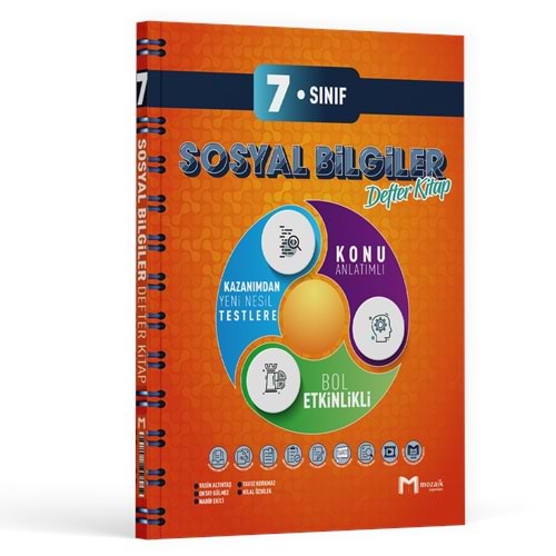 7.Sınıf Mozaik Defter Sosyal Bilgiler - 2025-26