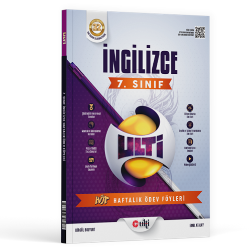 Ulti Yayınları 7. Sınıf İngilizce Haftalık Ödev Föyleri