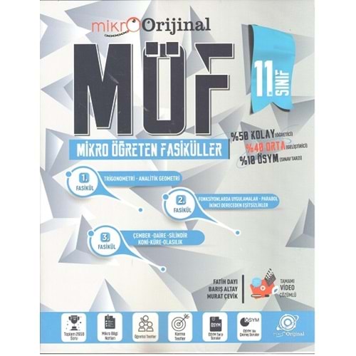 Mikro Orijinal 11.Sınıf Möf Set Matematik - 24-25