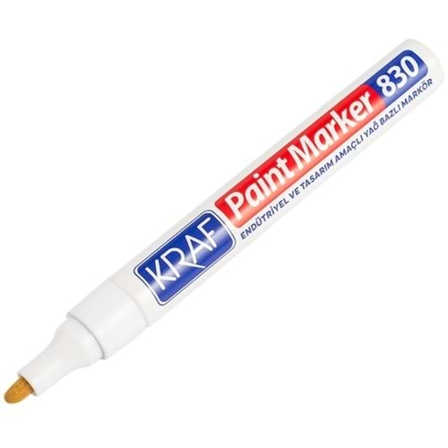 Kraf Paint Markör 830 Beyaz