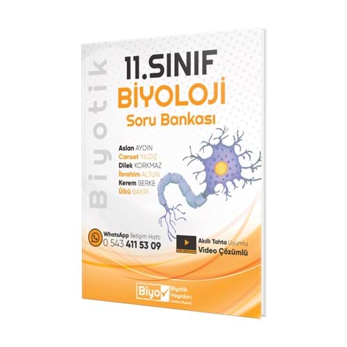 Biyotik 11.Sınıf Soru Bankası Biyoloji - 2025-26