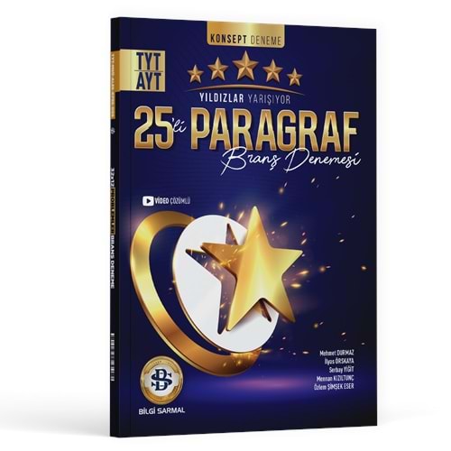 Yildizlar Yarş.Tyt Ayt Dnm 25Li Paragraf - 2023-24