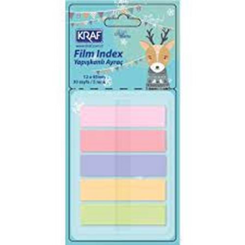 Kraf İndex Film (Pp) 12X45Mm Pop-Up 5 Renk 51248-2