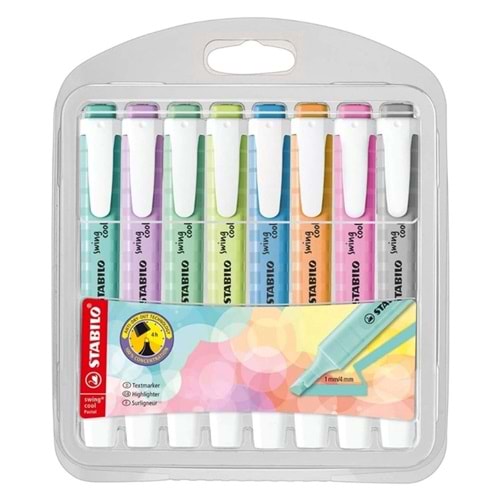 275/8-08-2 Stabilo Swing Cool Yeni Pastel 8Li Paket Yeni