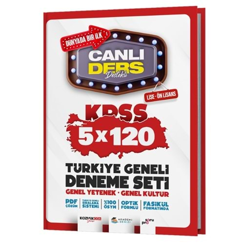 Kpss Canli Ders Deneme Seti Tg 5Li Lise-Önl - 2024