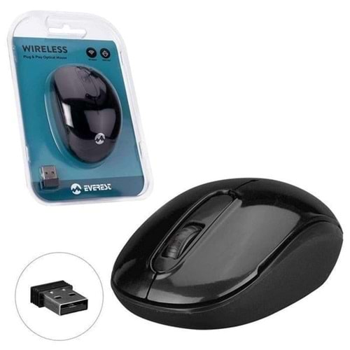 Everest Smw-666 Usb Siyah 2.4Ghz Optical Wireless Mouse