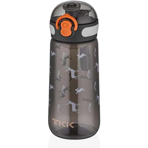 Vagonlife Tkk Desenli Su Matarası 400 Ml. T1005 Siyah