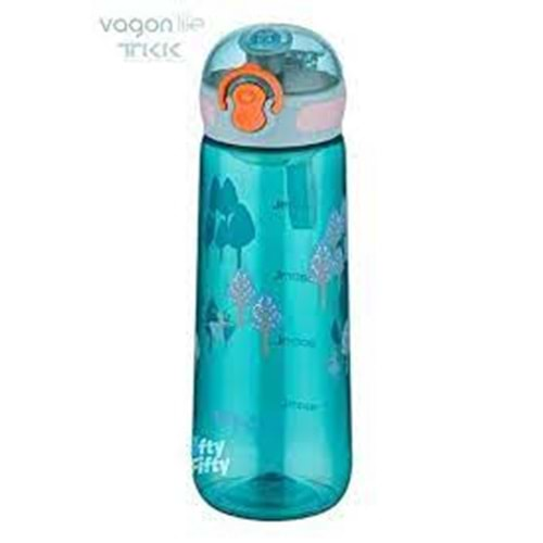 Vagonlife Tkk Desenli Su Matarası 550 Ml T1005 Yeşil