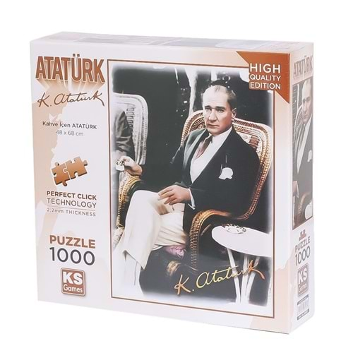 Ks Games Puzzle 1000 Parça Kahve İçen Atatürk