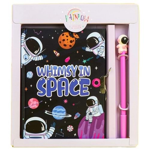 Taros Unick Color Space Adventure Kalemli Kilitli Hatıra Defteri