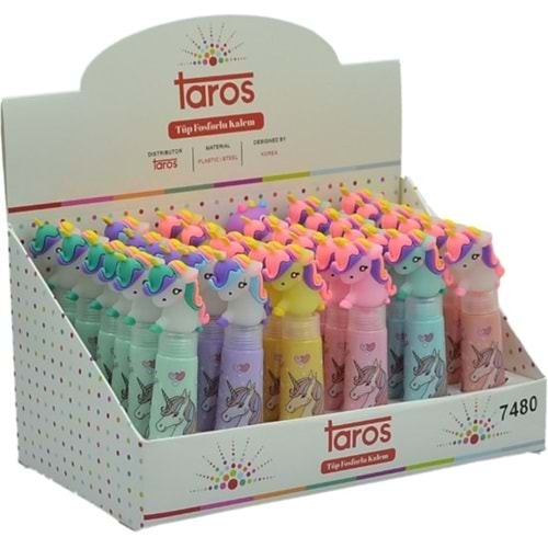 Taros Unıck Color Unicorn Tüp Fosforlu Kalem