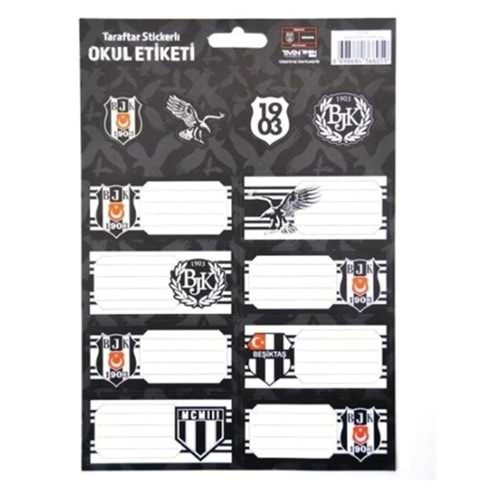 Beşiktaş Okul Etiketi 3 Yaprak