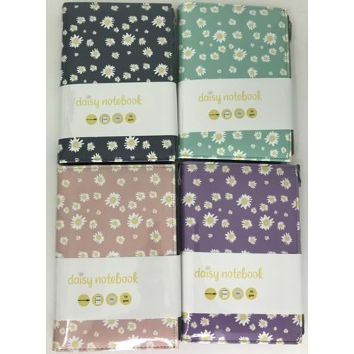 Liz Esnek Papatya Desen Defter 15X21 120Yp. 80Gr