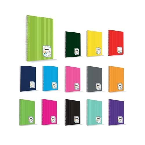 Çınar Colormaxi Pp Kapak Spiralli A5 Defter 60 Çizgili