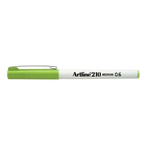 Artline 210N Keçe Uçlu Yazı Kalemi Uç: 0.6 Mm Sarımsı Yeşil