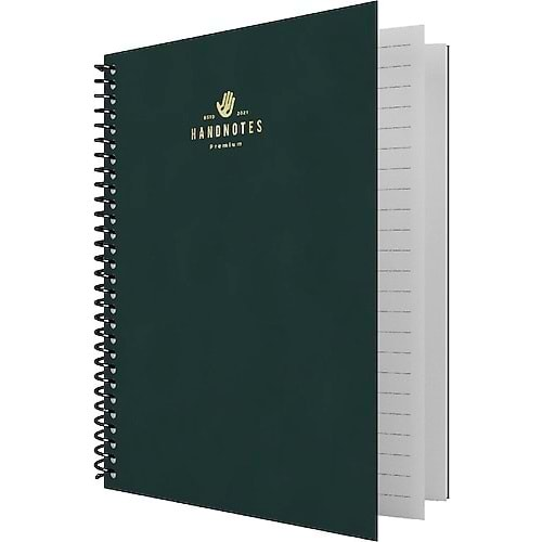 Dilman Line Defter Spiralli Sert Kapak 16X22-80 Yp-Kitap Kağıdı-Kareli 6423