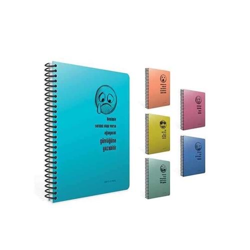 Gipta Defter Real A4 Spiralli Pp Kapak 80 Yp. Kareli 7229