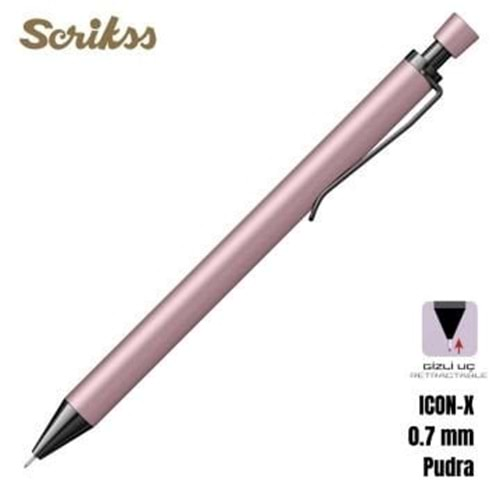 Scrikss İcon X Metal Versatil Kalem 0,7 Mm Pudra