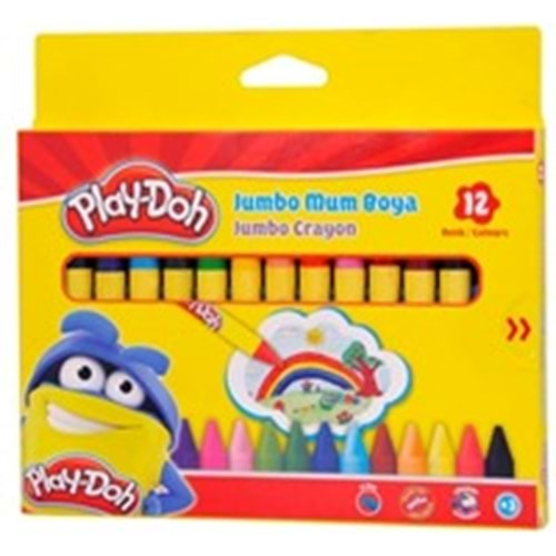 Play-Doh Jumbo Mum Boya 12 Renk Play-Cr005