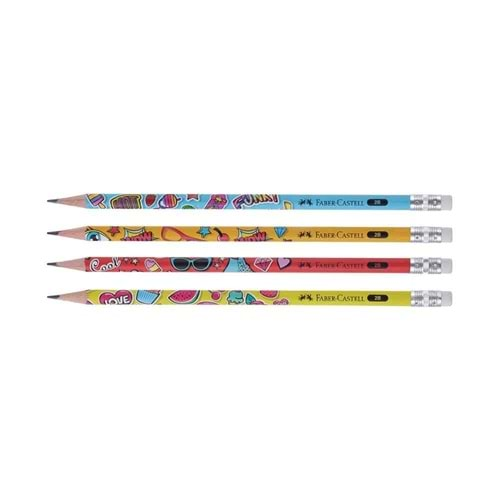 Faber Castell Popart Kurşun Kalem Silgili 2B