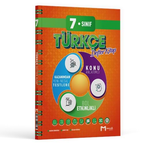 7.Sınıf Mozaik Defter Türkçe - 2025-26