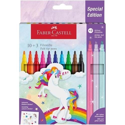 Faber Castell Unicorn Felt-Tip Pen 10+3