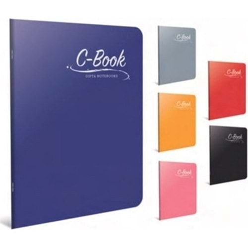 Gıpta C Book Tel Dikişli Plastik Kapak Defter A5-40 Yp Kareli