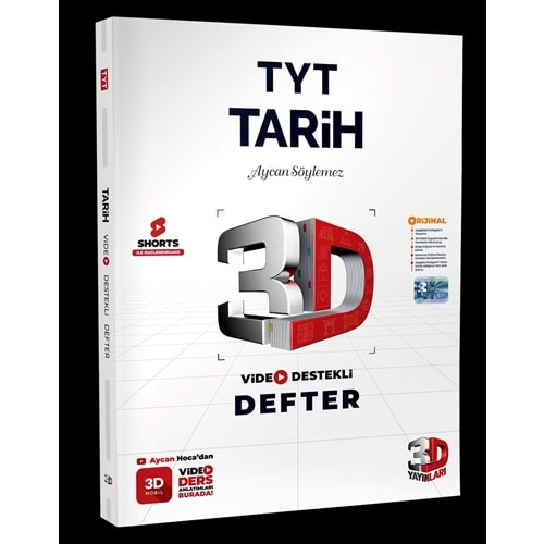 TYT Tarih Video Destekli Defter 3D Yayınları