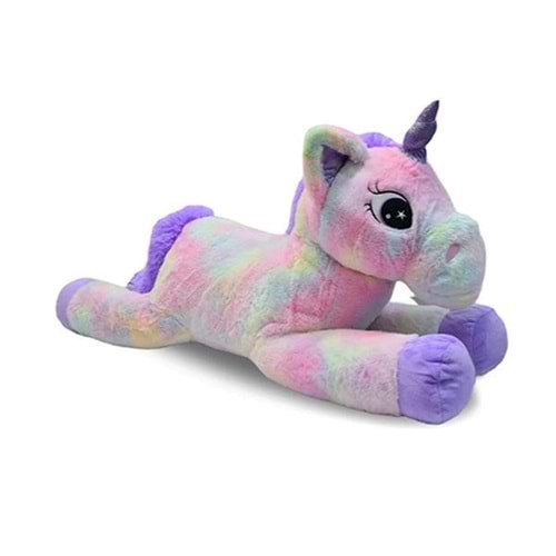 Halley Oyuncak Peluş 100cm Yatan Renkli Unicorn 62898