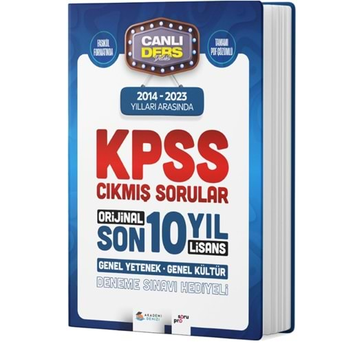 Kpss Lisans Son 10 Yıl Çıkmış Sorular Gygk 2014-23