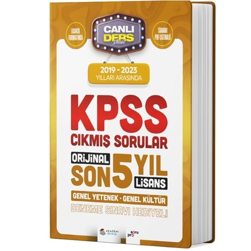 Kpss Lisans Gygk Çıkmış Sorular 2019-2023