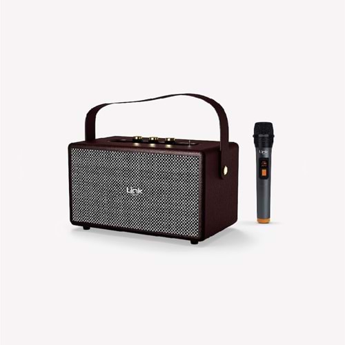 Link-Tech M402 Retro Taşınabilir Mikrofonlu Speeaker