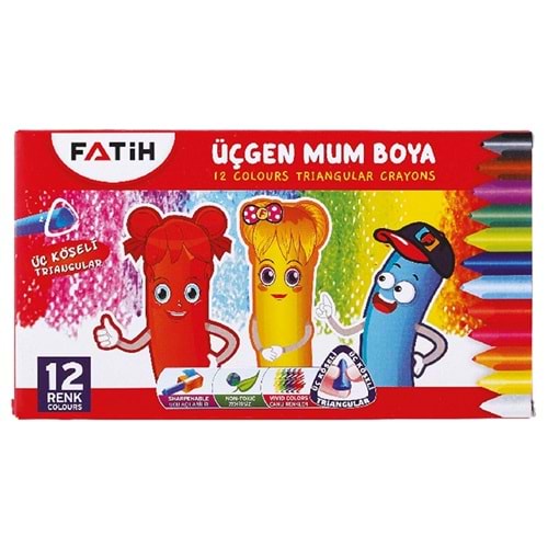 Fatih Mum Boya Jumbo Triangular 12 Li Üçgen 50290