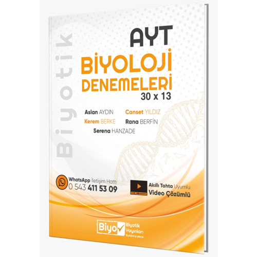 Biyotik Yks Ayt Deneme 30*13 Biyoloji 2026