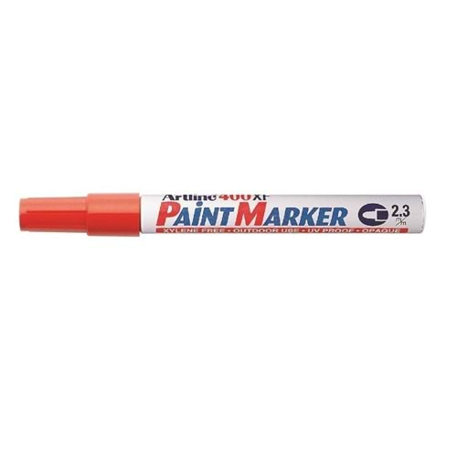 Artline 400Xf Paint Marker Çok Amaçlı Boyama Markörü Uç : 2.3 Mm Kırmızı