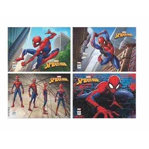 Spider-Man 25*35 15 Yp. Spiralli Resim Defteri