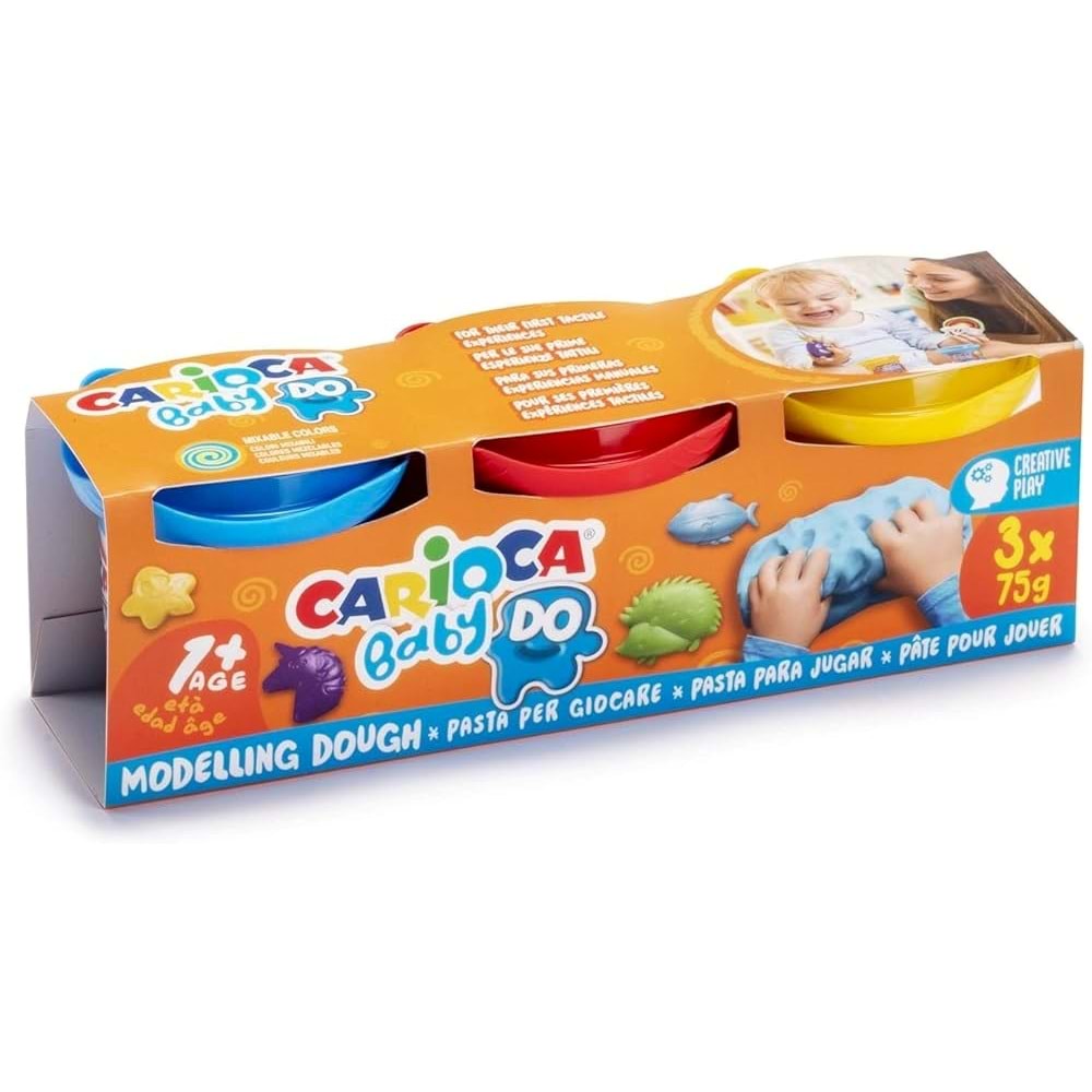 Lino Carioca Bebek Oyun Hamuru 3 Renk X 75 Gr 1+ Yaş Kar-43179
