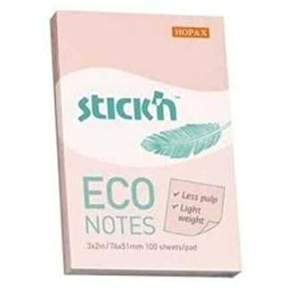 Gipta Stickn 76X51 Eco Notes Pastel Pembe 100Yp