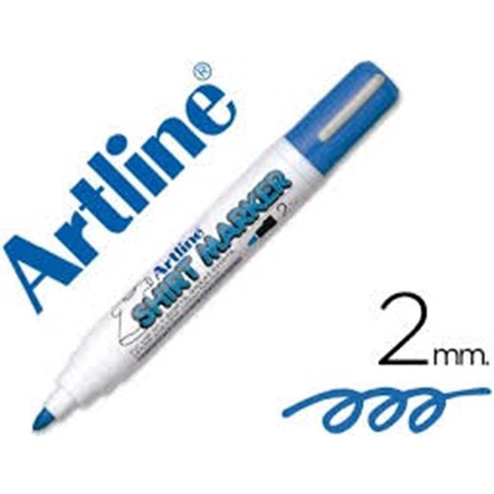 Artline Shirt Marker Tişört Markörü Uç:2,0Mm Mavi