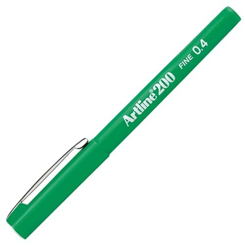 Artline 200N Fine Keçe Uçlu Yazı Kalemi Uç 0.4 Mm Yeşil