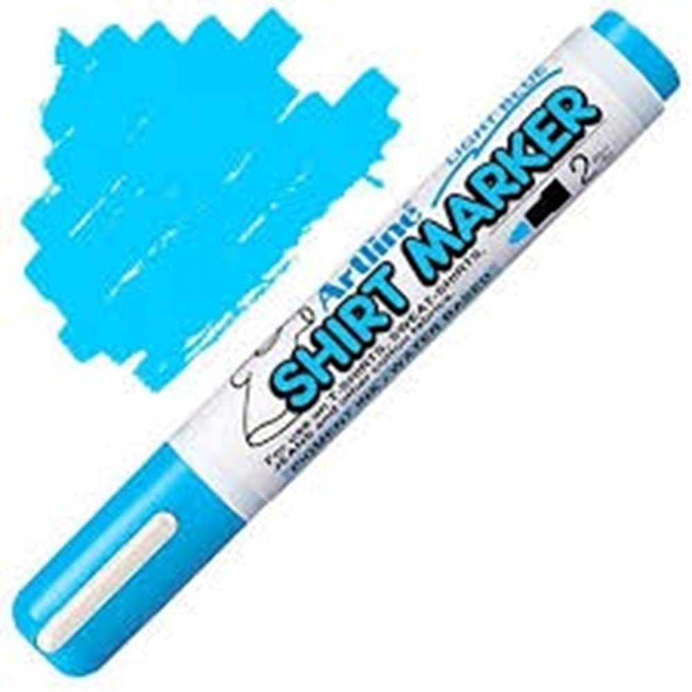 Artline Shirt Marker Tişört Markörü Uç:2,0Mm Açık Mavi