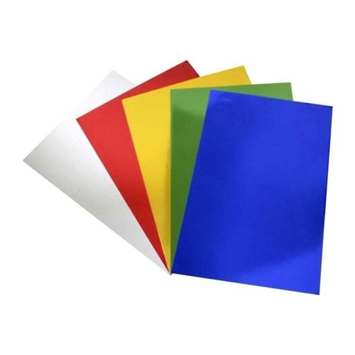 Lino Aynalı (Metalik) Karton 5 Renk 10'Lu (50X70 Cm.)