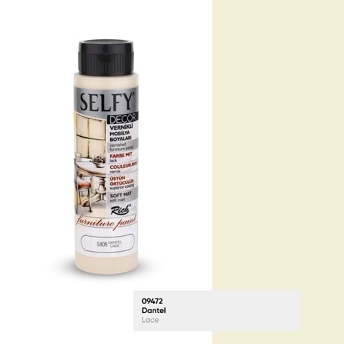 Slf-500-09472 Selfy Decor Mobilya Boyası - Dantel 500Ml