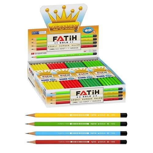 Fatih Gold Köşeli Kurşun Kalem 11010