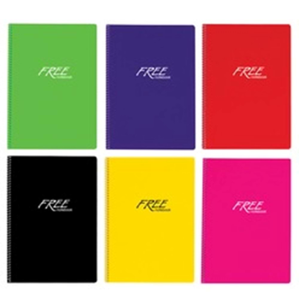 Keskin A4 80 Yp.Düz ( Çizgisiz ) Pp Kapak Free Defter