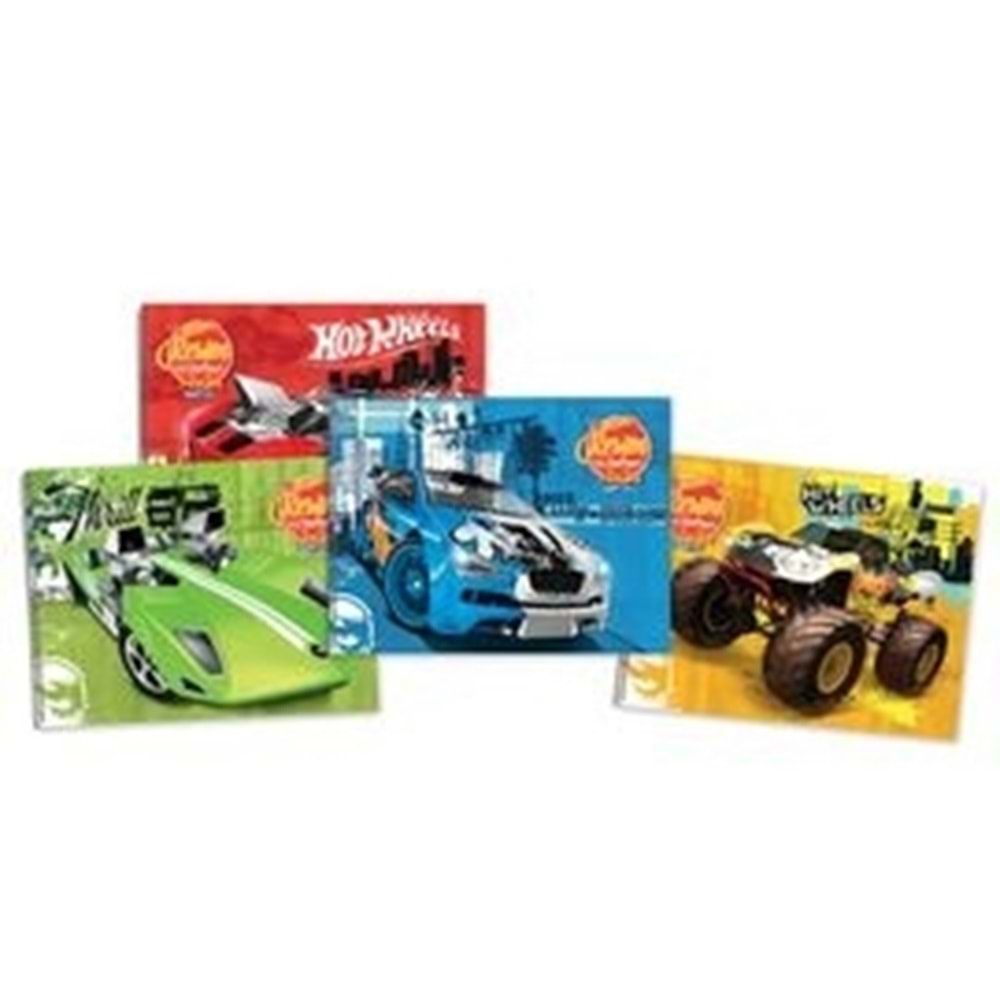 Gipta Resim Defteri Hot Wheels 25X35 Spiralli Karton Kapak 15 Yp. 5437