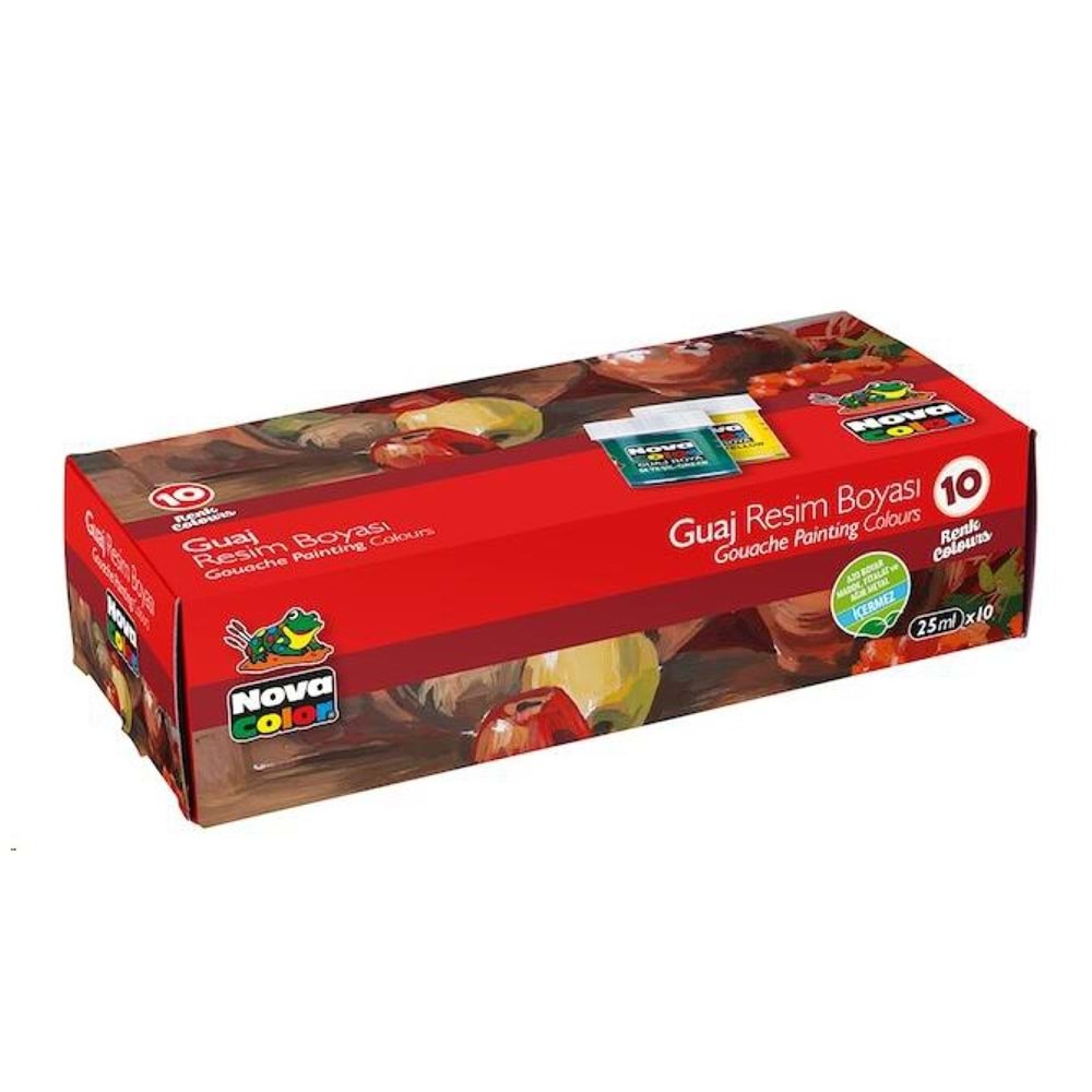 Nova Color Guaj Boya Şişe 10 Renk
