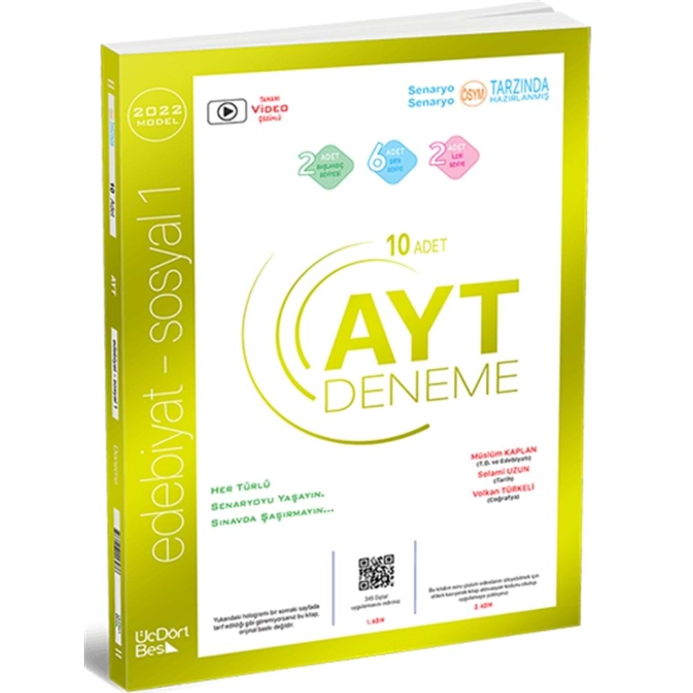Ayt 10 Lu Edebiyat - Sosyal 1 Deneme